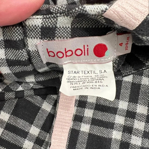 Boboli Grey Checkered Plaid Dress - Picture 4 of 4